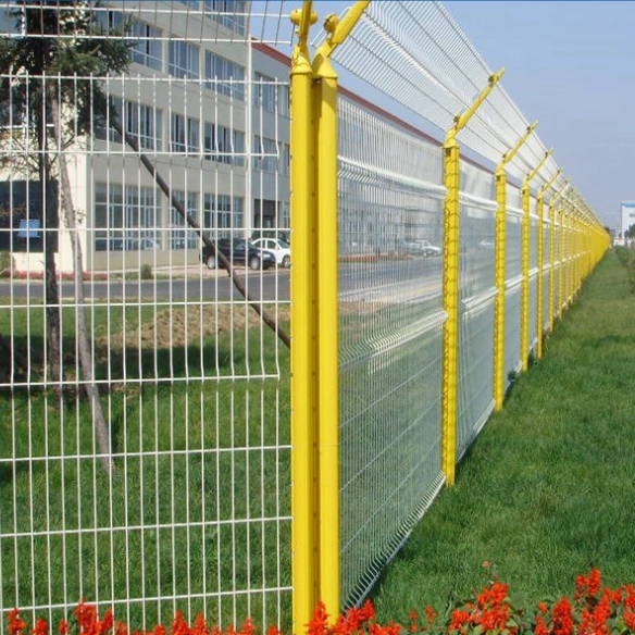 Outdoor Security Metal Fence Privacy Galvanized Steel Fence Panel Steel Garden Fence