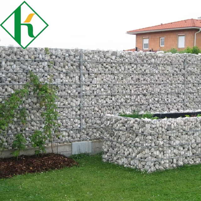 Galvanized Gabion China Wholesalers Welded Gabion Basket Wire Cages for Business Building Decoration