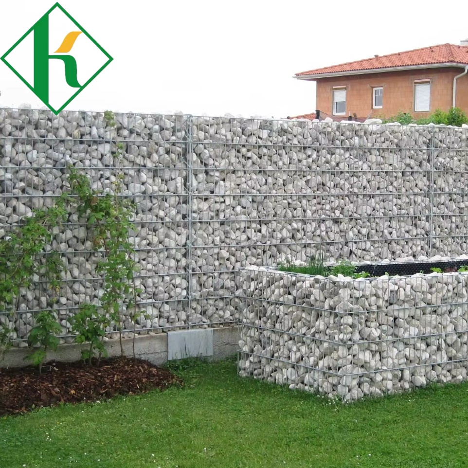 Galvanized Gabion China Wholesalers Welded Gabion Basket Wire Cages for Business Building Decoration