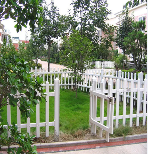 Display pictures of steel garden lawn fences in different heights